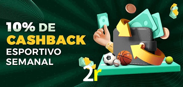 10% de bônus de cashback na 2r